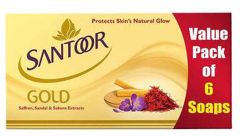 

Santoor Gold Soap-6 pcs 750 gm
