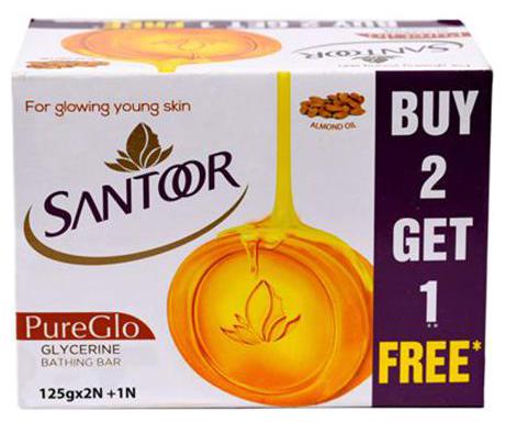 

Santoor Soap - Glycerine Pureglo 375 g