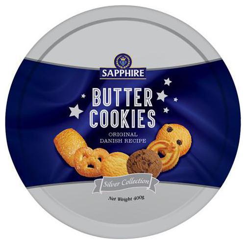 

Sapphire Butter Cookies Silver Collection 400 g