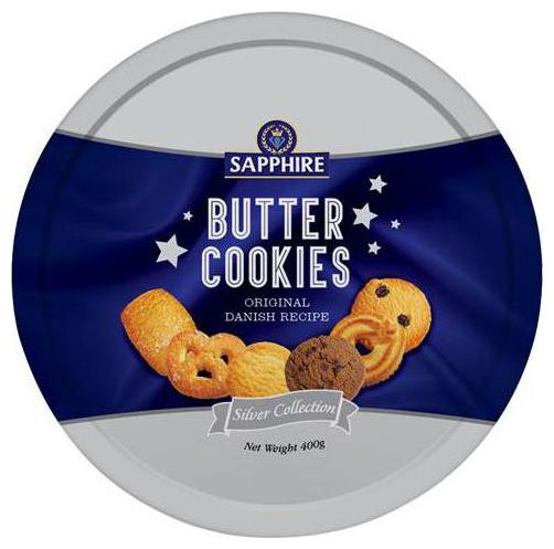 

Sapphire Butter Cookies Silver Collection 400 g