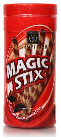 

Sapphire Magic Stix Wafer Rolls - Chocolate Flavoured Cream 200 g