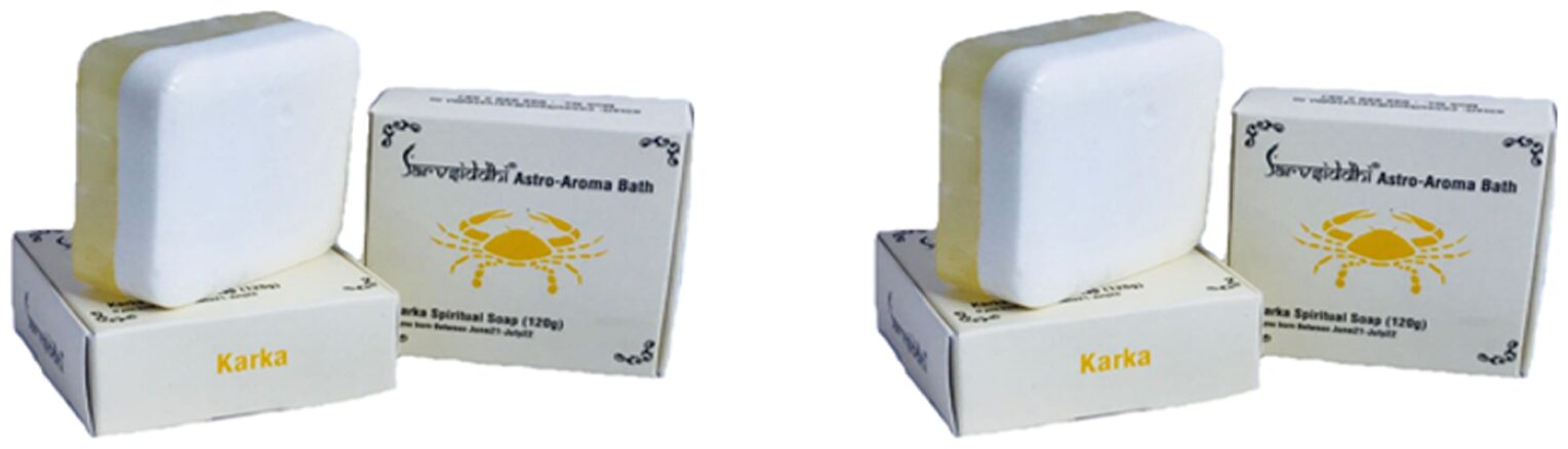 

SARVSIDDHI Karka Astro Aroma Bath Natural Handmade Soap Set Of 6