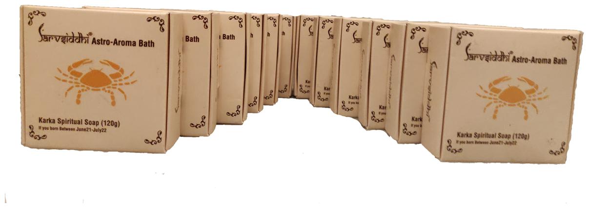 

SARVSIDDHI Karka Astro Aroma Bath Natural Handmade Soap Set Of 12