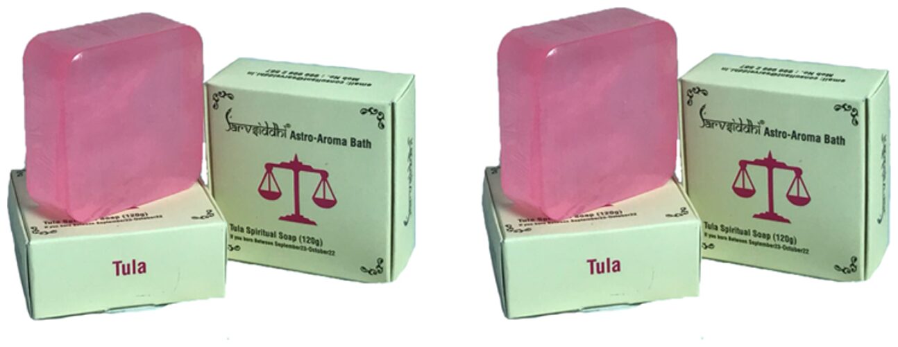

SARVSIDDHI Tula Astro Aroma Bath Natural Handmade Soap Set Of 6