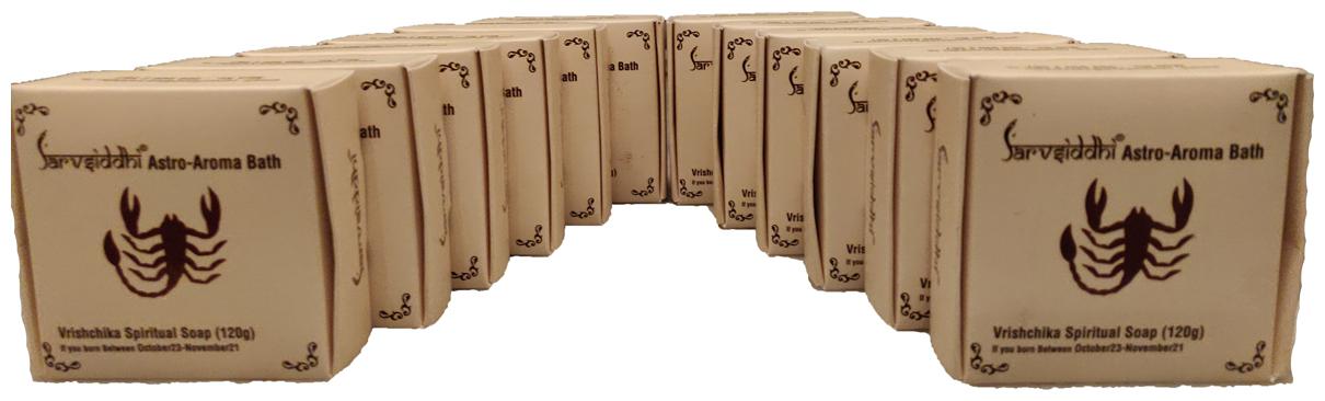 

SARVSIDDHI Virishchika Aroma Bath Natural Handmade Soap Set Of 12