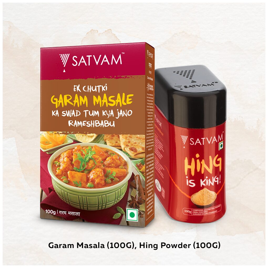 

Satvam Garam Masala 100g Hing Powder 100g (Pack of 2)