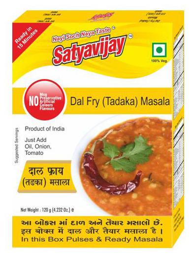 

Satyavijay Masala - Dal Fry Tadka 120 g