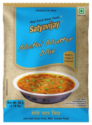 

Satyavijay Ready Mix - Methi Mutter 50 g
