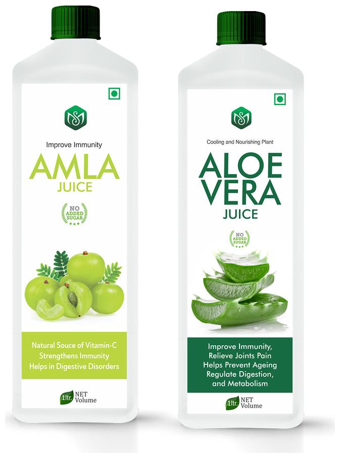 

Scorlife Amla Juice 1000ml Aloe Vera Juice 1000ml Sugar Free