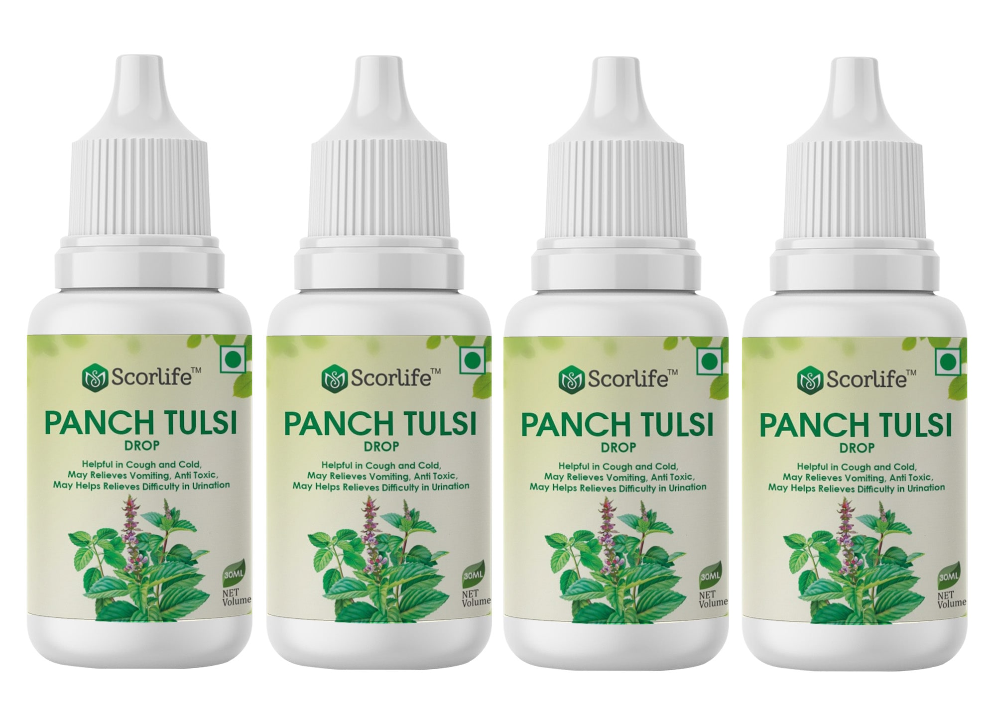 

Scorlife Panch Tulsi Drops 30 ml ( Pack of 4 )