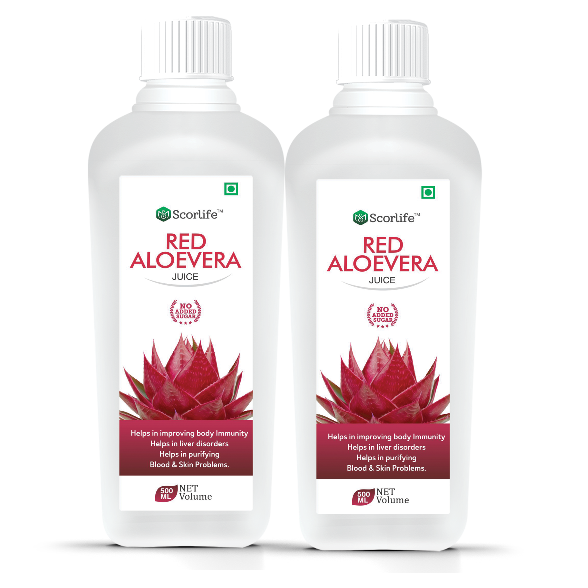

Scorlife Red Aloevera Juice Sugar Free 500ml (Pack of 2)