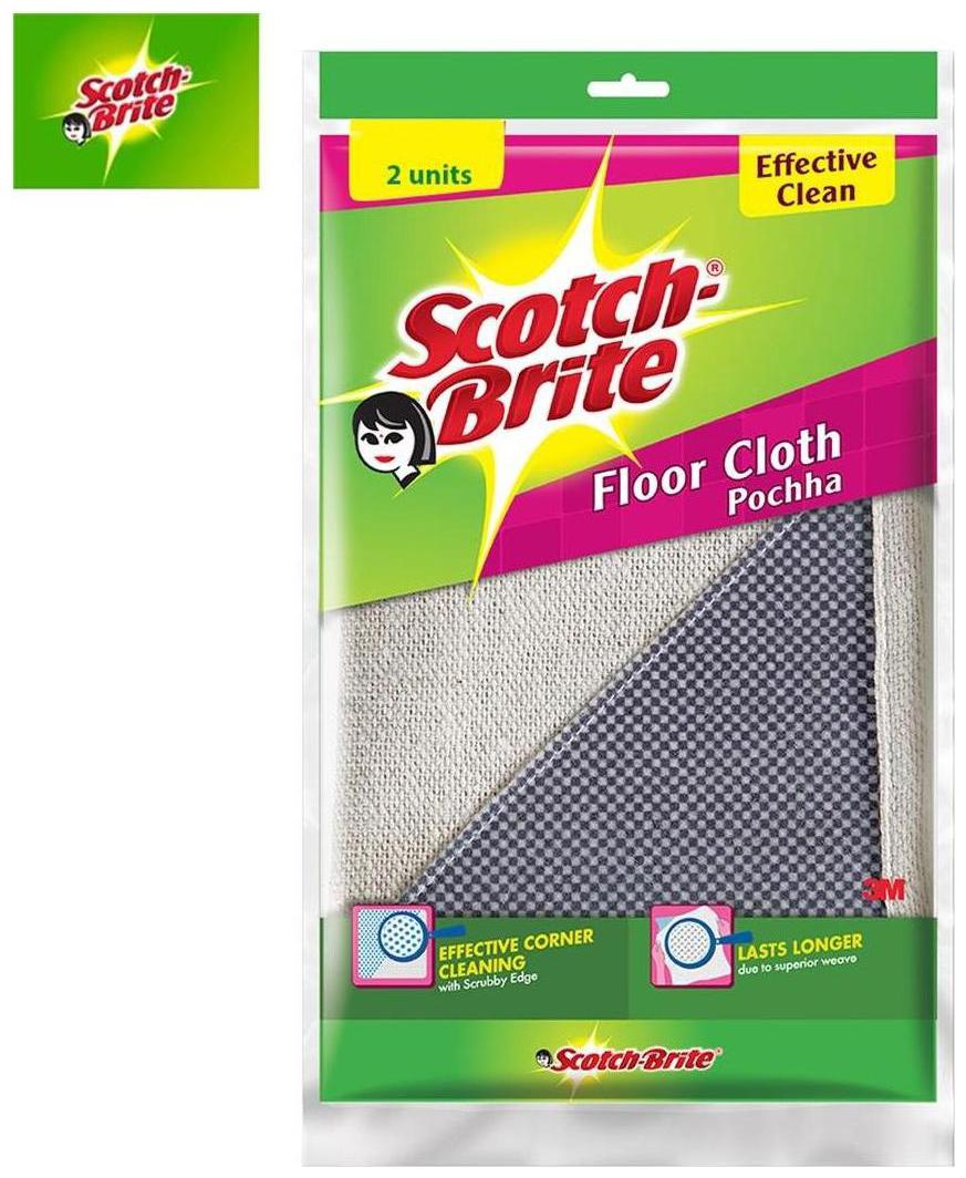 

Scotch Brite Floor Cleaning Cloth 2Pc 1 pcs