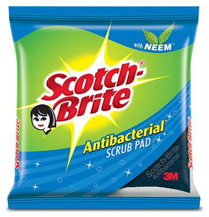 

Scotch brite Scrub Pad - Anti- Bacterial Large 1 pc