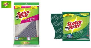 Buy Scotch Brite Floor Cleaning Cloth 2 Units Scrub Pad Large