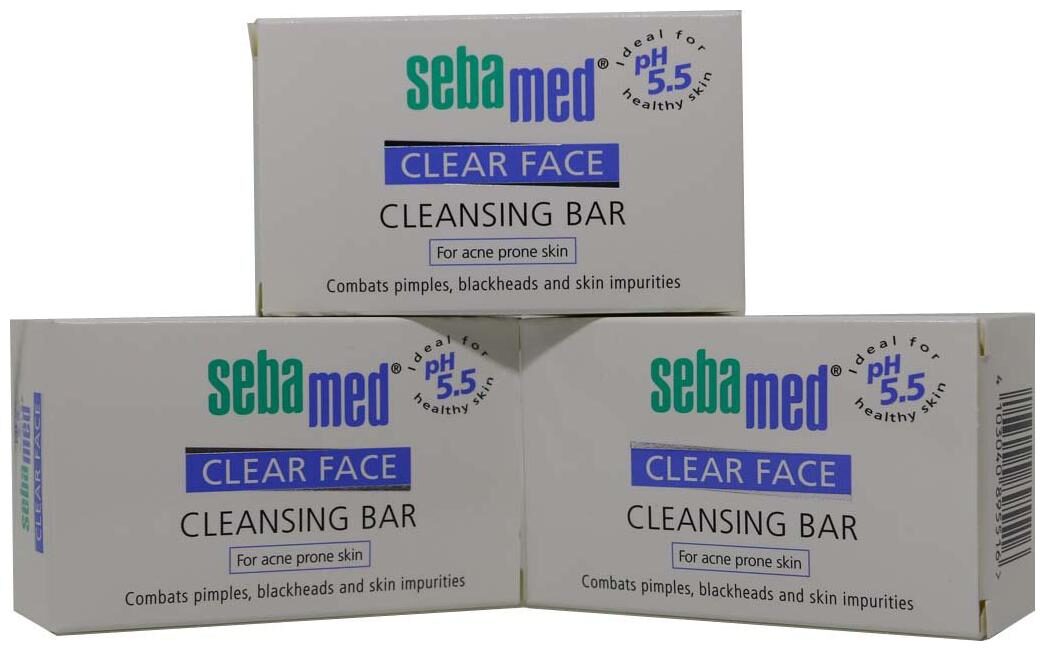 

Sebamed Clear Face Cleansing Bar 100g (Pack of 3)