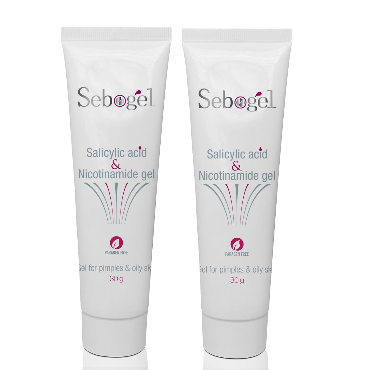 

Sebogel Salicylic Acid Nicotinamide Gel for Pimples and Oily Skin 30g (Pack of 2 )