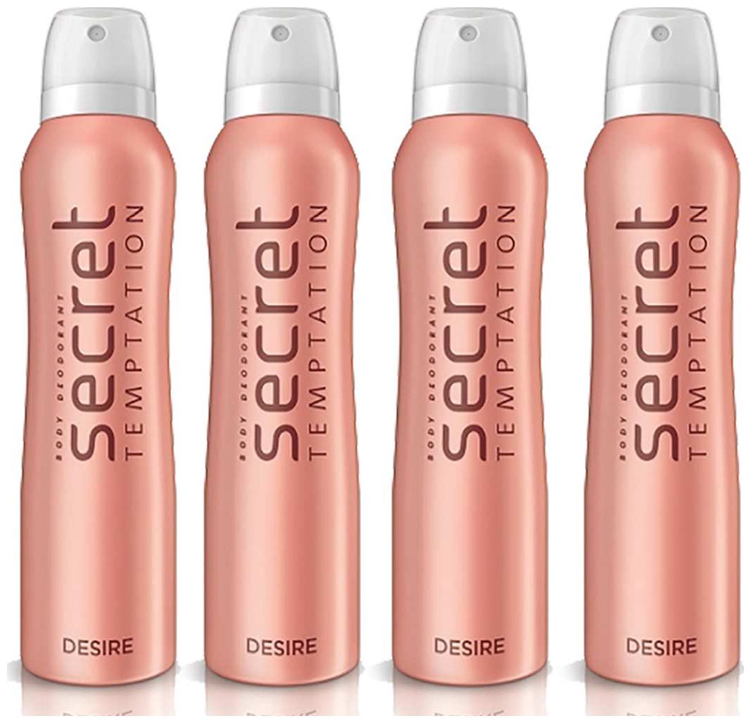 

Secret Temptation Desire Deodorant for Women 150 ml each Pack of 4