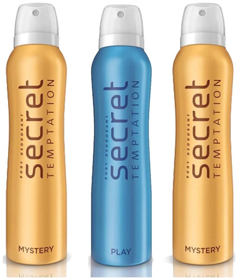 

Secret Temptation Mystery And Play Deodorant For Women 150 ml (Pack Of 3)