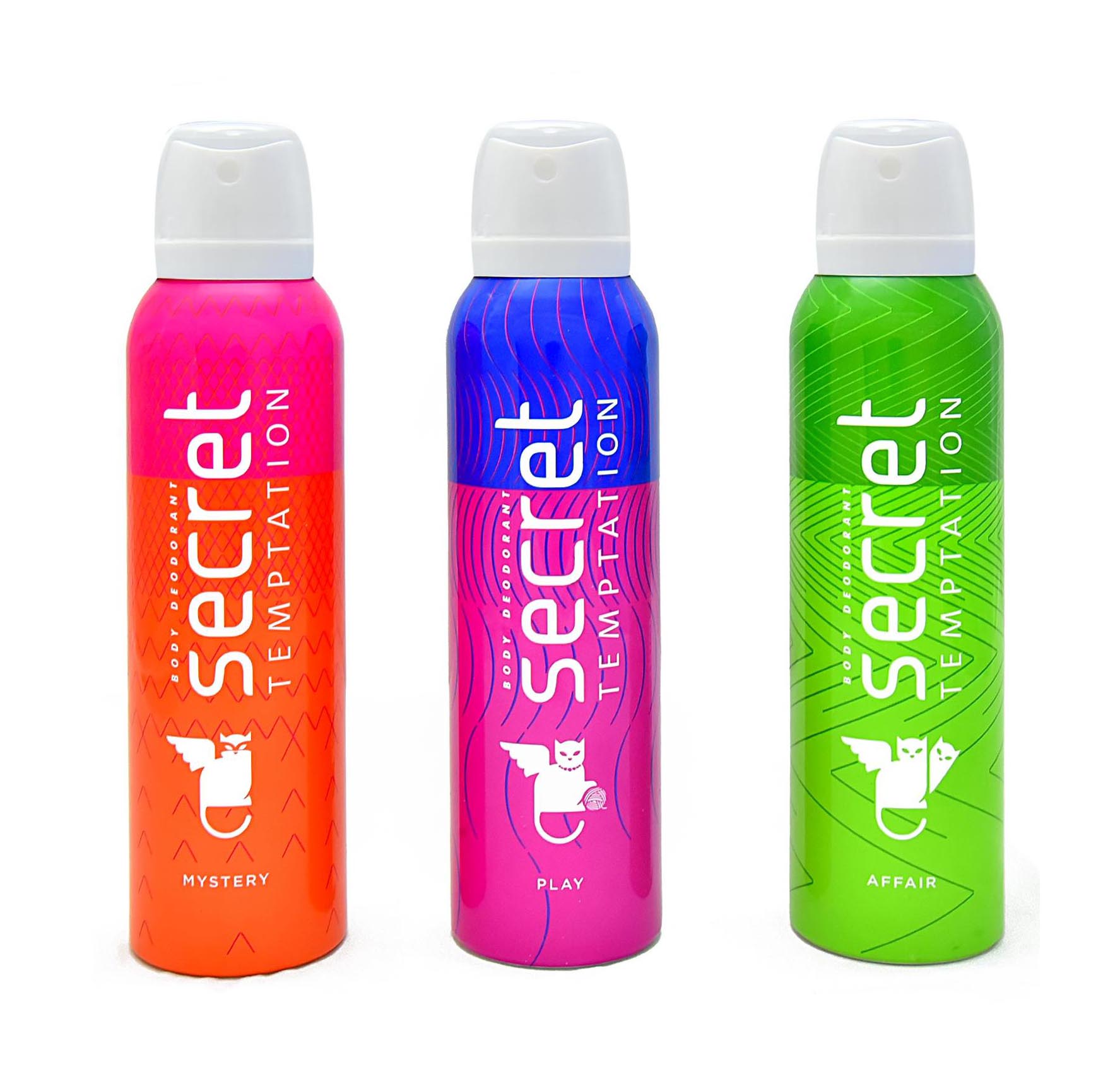 Secret Temptation Mystery Play & Affair Deodorant (Pack Of 3)
