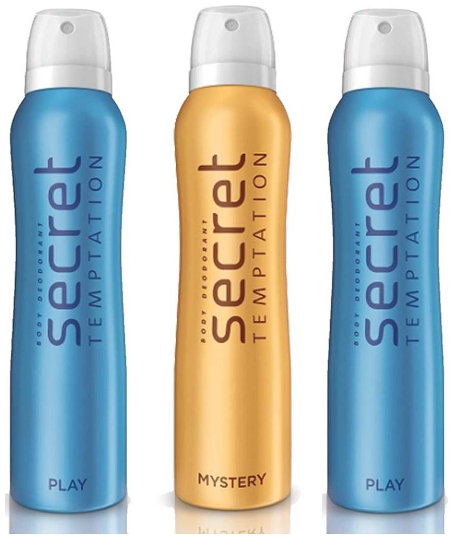 

Secret Temptation 1 Mystery And 2 Play 150 ml (Pack Of 3)