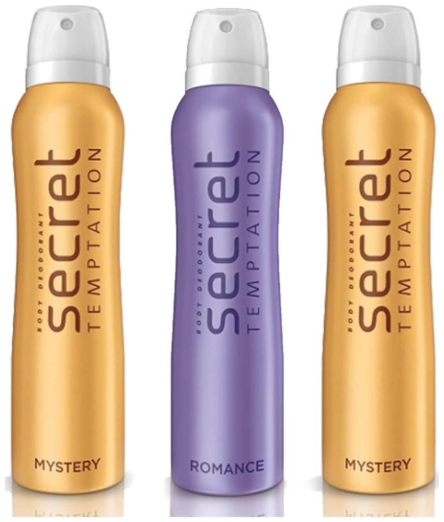 

Secret Temptation Mystery And Romance Deodorant For Women 150 ml (Pack Of 3)