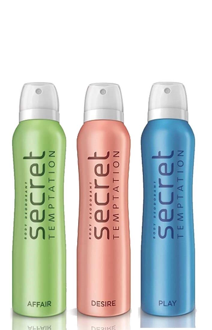 

Secret Temptation Affair Desire And Play Deodorant For Women 150 ml (Pack Of 3)