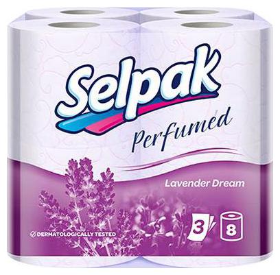 

Selpak Perfumed Toilet Tissue Paper Roll - Lavender 8 Roll