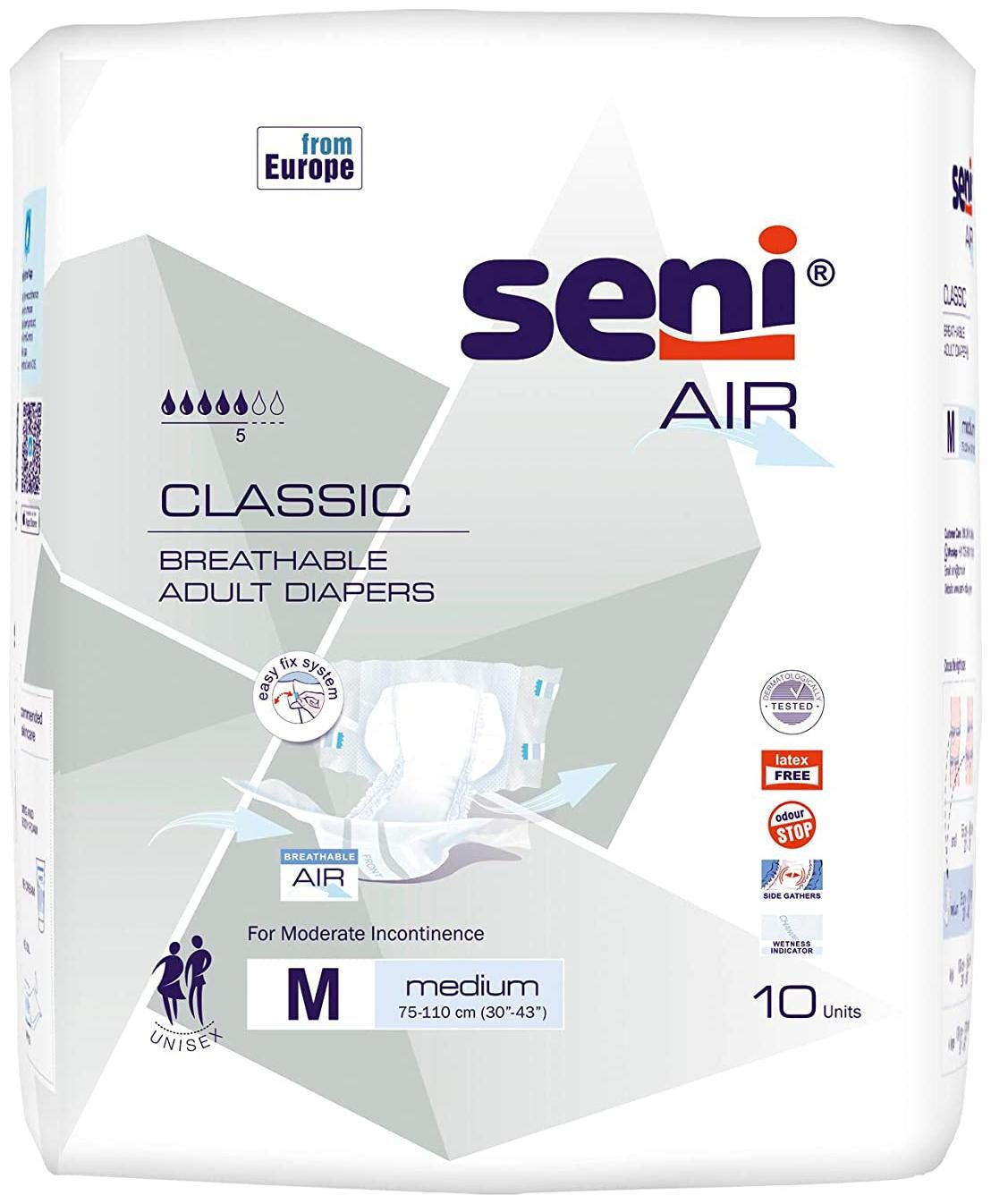 

Seni Air Adult Diaper Size - M ( 10 pcs )