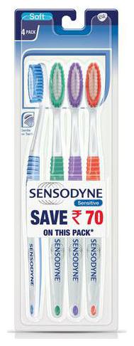 

Sensodyne Sensitive Toothbrush With Soft Bristles 4 pcs