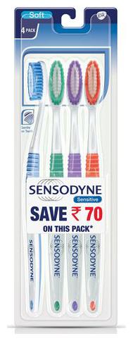 

Sensodyne Sensitive Toothbrush With Soft Bristles 4 pcs