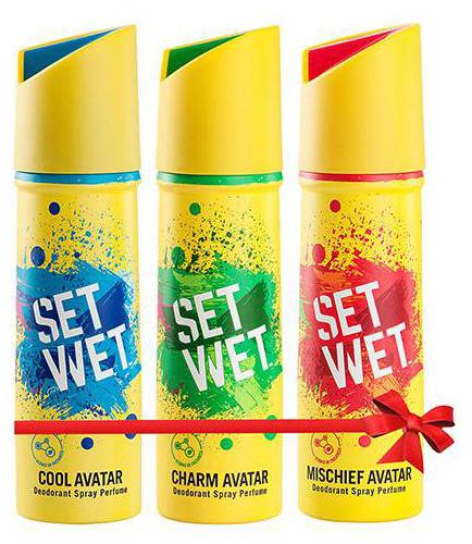 

Set Wet Cool Charm Mischief Avatar Deodorant Spray Perfume 450 ml