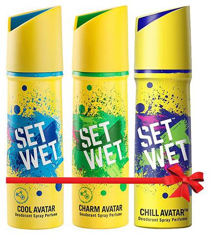

Set Wet Cool Charm Chill Avatar Deodorant Spray Perfume 450 ml