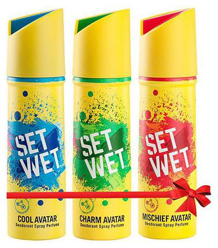 

Set Wet Cool Charm Mischief Avatar Deodorant Spray Perfume 450 ml