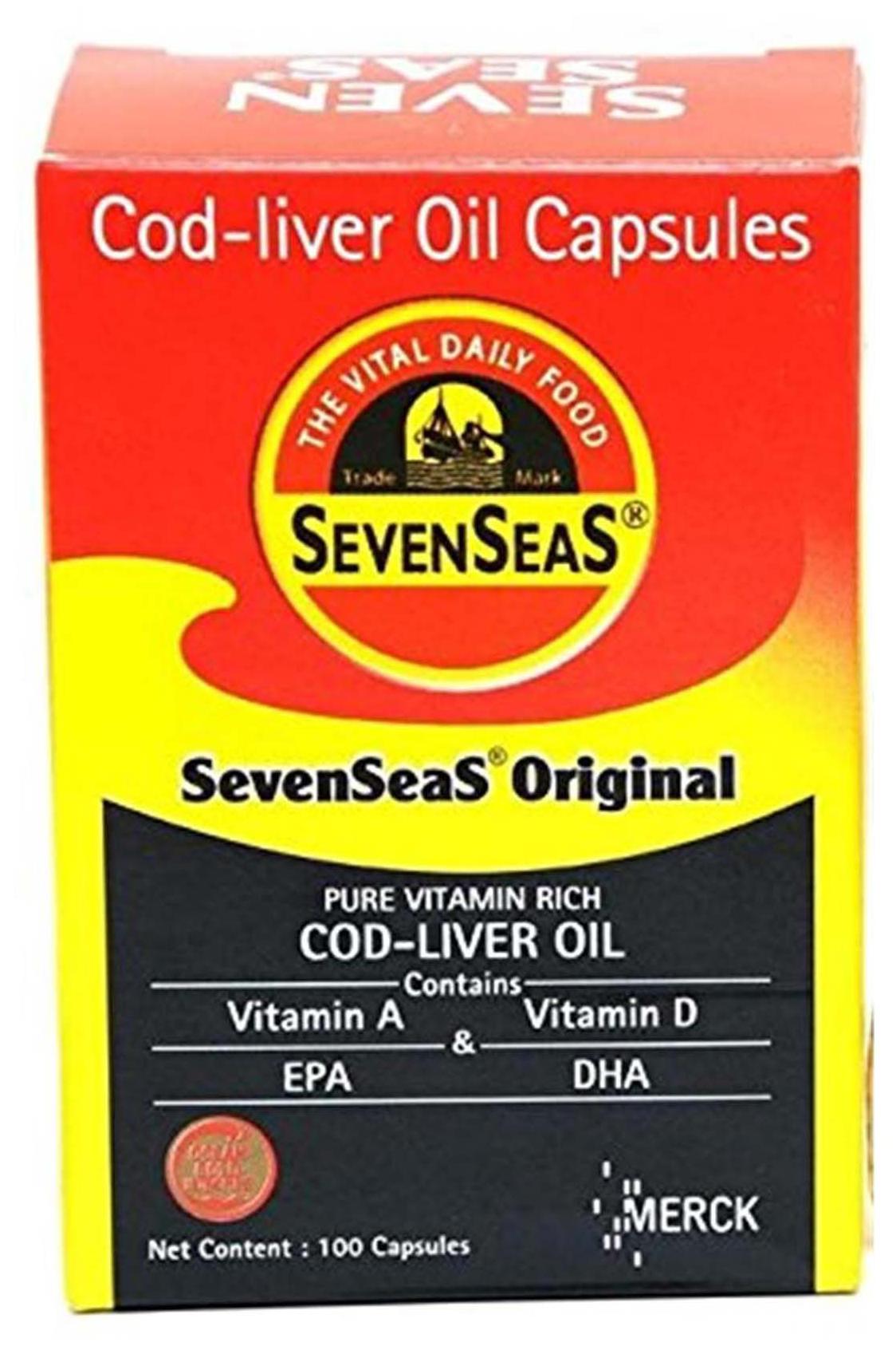 Buy Merck Seven Seas Cod Liver Oil - 100 Capsules Online at Low Prices