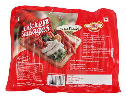 

SFP Chicken Sausages - Smoked Franks 500 g