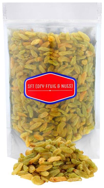 

SFT Raisins Green ( Indian Kishmish) Seedless Dry Grapes 250 g