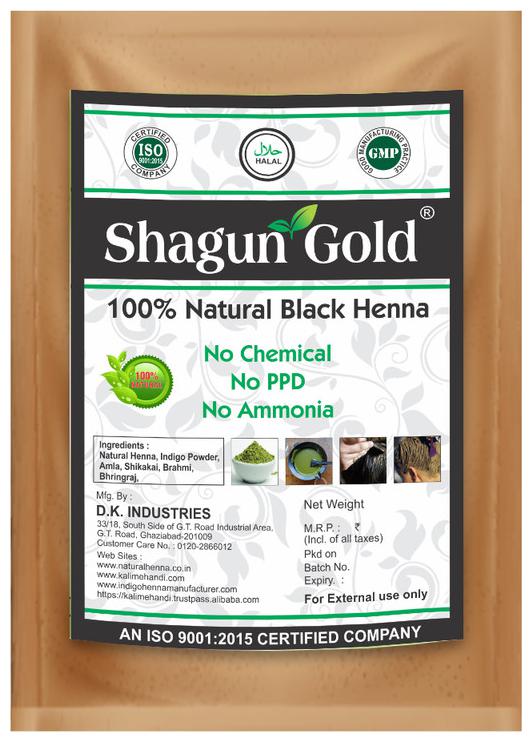 

Shagun Gold 100 Pure Natural Black Henna Powder For Hair 200 G