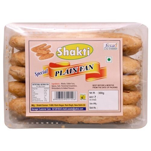 

Shakti Snacks - Plain Fan 300 g