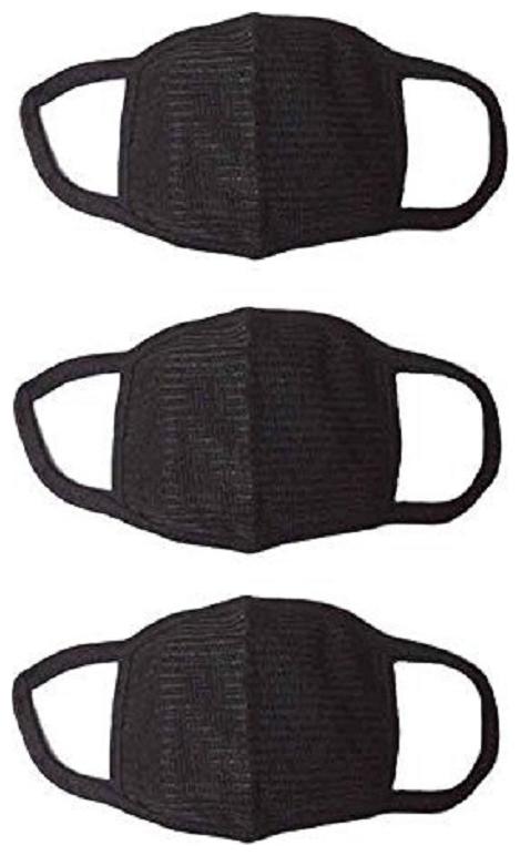 

Shakuntla Dust Cotton Mouth Nose Cover For Bullet Anti-pollution Mask (Black) (Pack of 3)