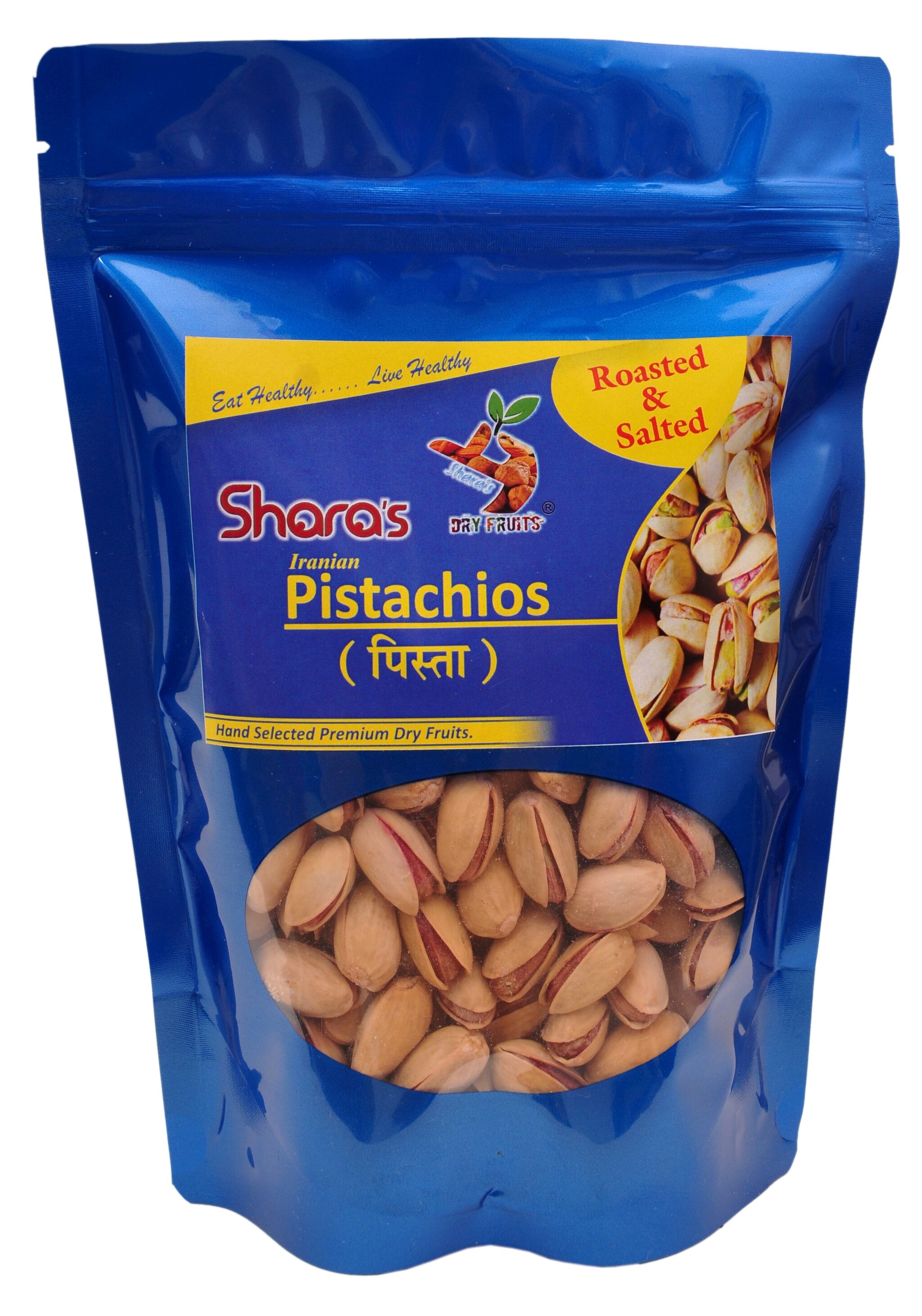 

Shara s Salted and Roasted Irani Pistachios (Pista) 500 g - Premium Quality