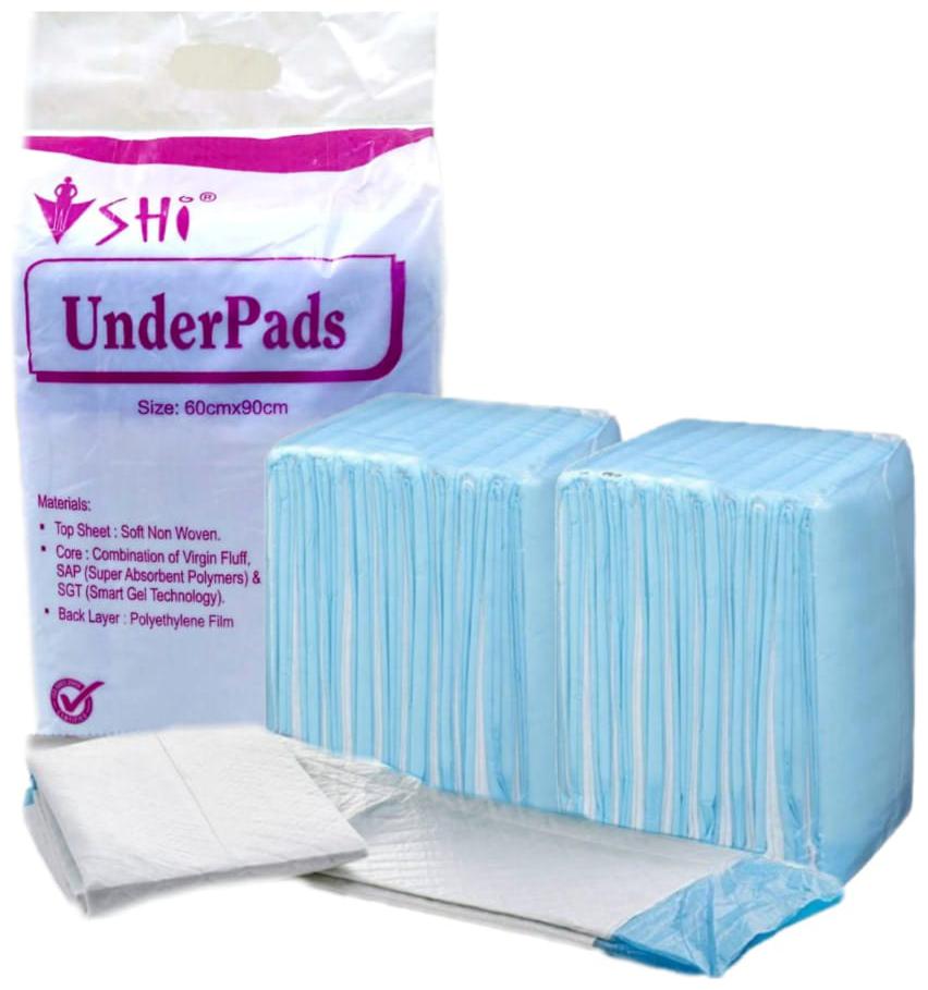

SHI Super Absorbent Disposable Under Pad 60 Cms x 90 Cms (10 Diapers)(Pack of 5)