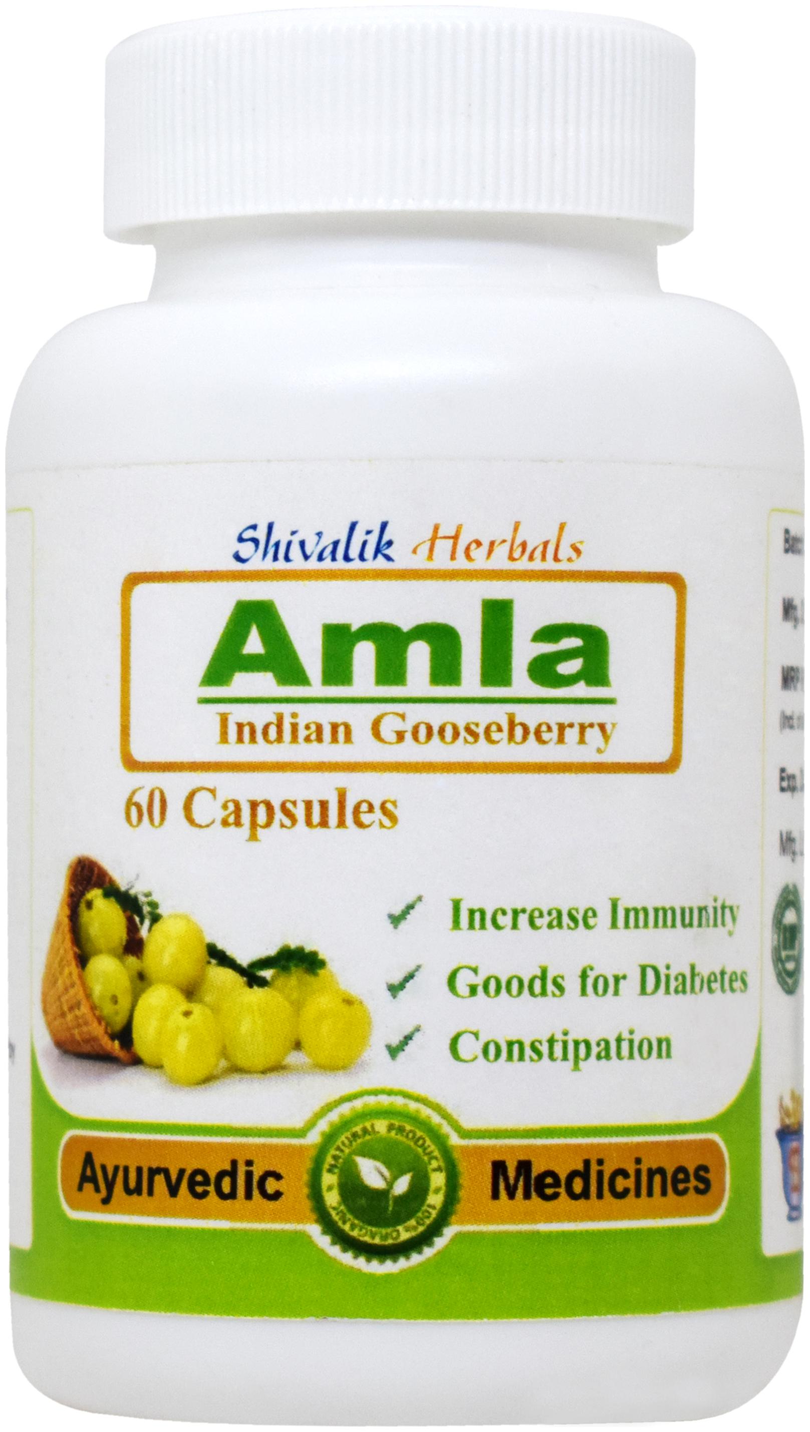 

Shivalik Herbals Amla 60 Capsules(Pack of 2) Immunity Immunity Booster