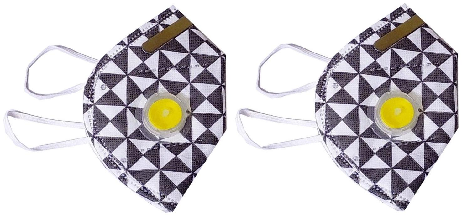 

Shop Shoppee Anti Pollution Activate KN95 Mask with Silicon Filter Anti-Infection Breathable Respiratory Checkered (Washable Reusable)(Pack of 2 )