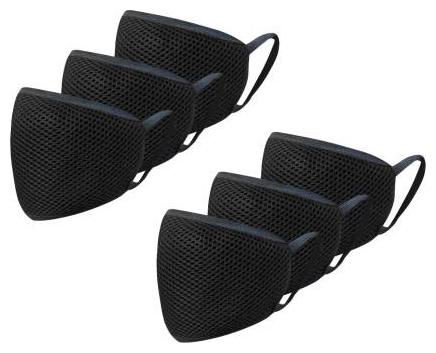 

Shop Shoppee Anti-Dust Breathable Respiratory Cotton Mouth Nose Cover Face Mask (Washable Reusable) (Black) Pack of 6