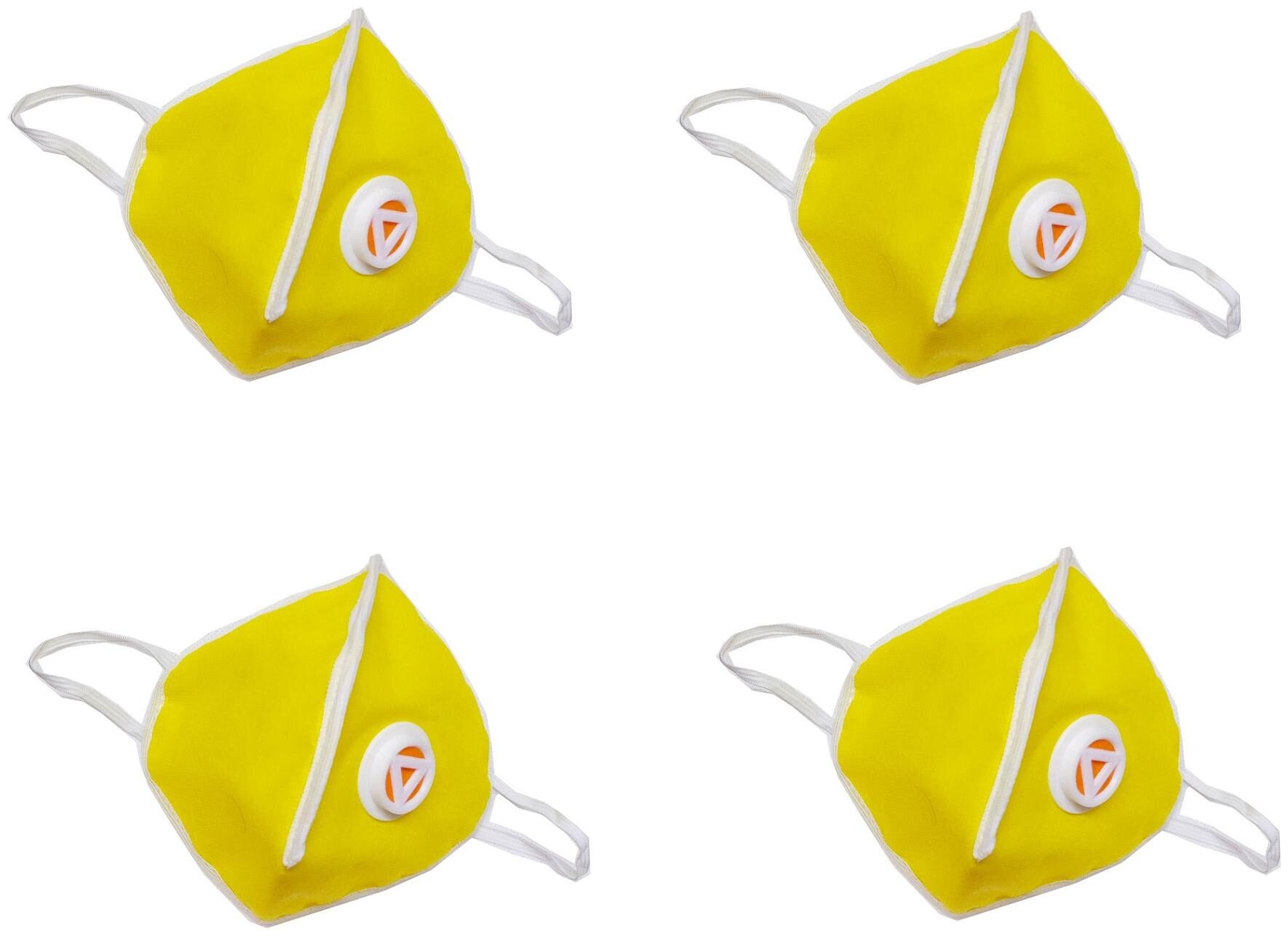 

Shop Shoppee Anti-Dust Breathable Respiratory High Quality Face Mask Yellow (Pack of 4)