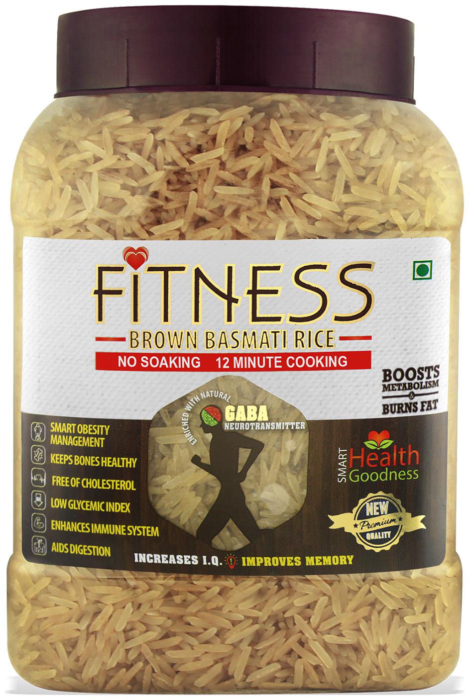 

SHRILALMAHAL Fitness Brown Basmati Rice (Weight Loss Special) 1 Kg (Pack of 4 )