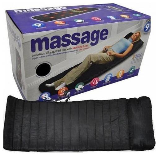 

Shrines 9 Motors Household foldable Massage Mattress Sleep Beauty Spa Heating Vibrating Head Neck Leg Massager Bed Cushion Massage Therapy Mat Massager