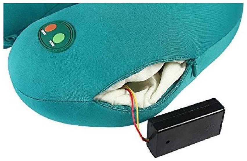 Buy Shrines U Shaped Memory Foam Travel Vibrating Microbead Neck