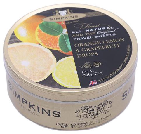 

Simpkins Travel Sweets - Orange Lemon Grapefruit 200 g