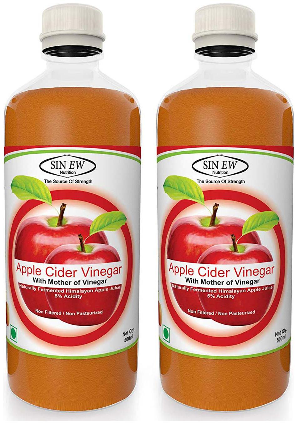 

Sinew Apple Cider Vinegar With Mother of Vinegar - 500 ml Pack of 2